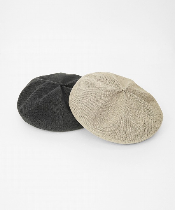 マチュアーハ/mature ha.　 beret top gather big linen（全2色）