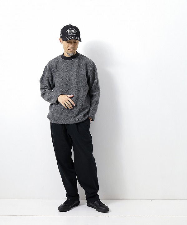 ムヤ/MUYA   Wool pilecrew neck T-shirts（全2色）