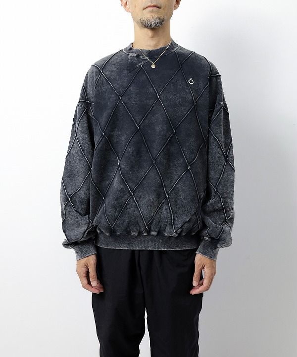 ノーマリズムテキスタイル/NOMARHYTHM TEXTILE　  HandDyed Diamond Twist Sweat