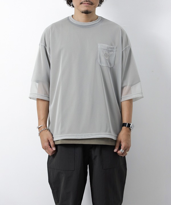 オリジナルチャコール/ORIGINAL CHARCOAL   OC Mesh Solid Over T（全2色）