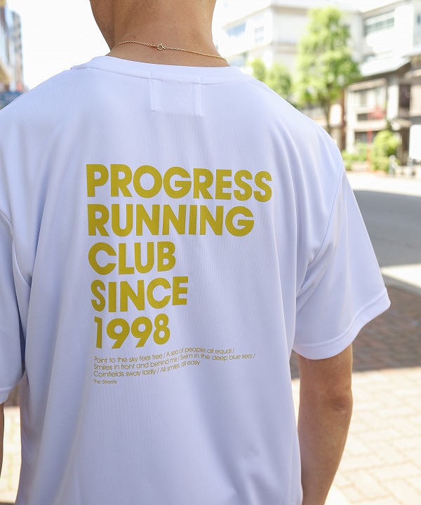 プログレスランニングクラブ/Progress Running Club 　"1998" Quick Dry & UV Care S / Slv Tee