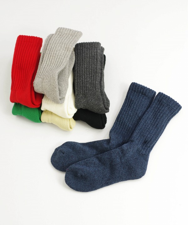 ROTOTO/ロトト　LOOSE PILE CREW SOCKS 【MAPSの定番】