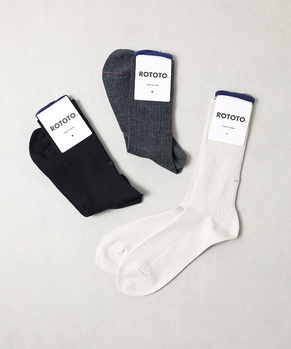 ロトト/ROTOTO　TRAVEL DRY TOUCH SOCKS（全3色）