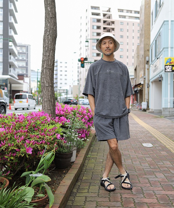 リョウゲン/RYOGEN   RECOVER PILE SUIT -Tee＋Shorts Set- (全2色)