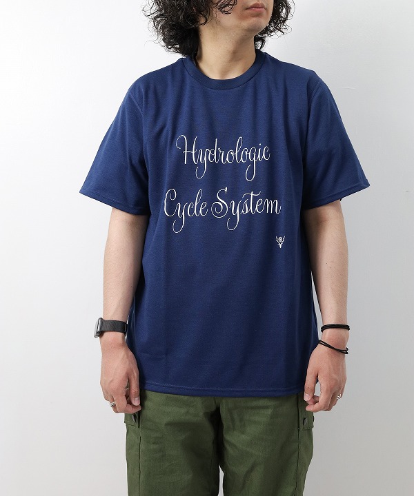 サウス２ ウエスト８/South2 West8　S/S Crew Neck Tee-HYDROLOGIC CYCLE