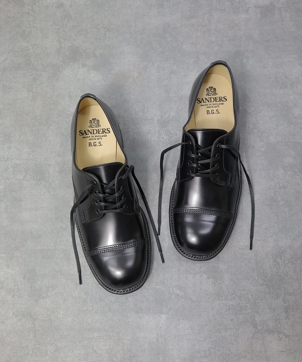 サンダース/SANDERS 　B.G.S. Derby Shoe - Polished Leather