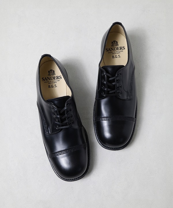 サンダース/SANDERS 　B.G.S. Derby Shoe - Polished Leather