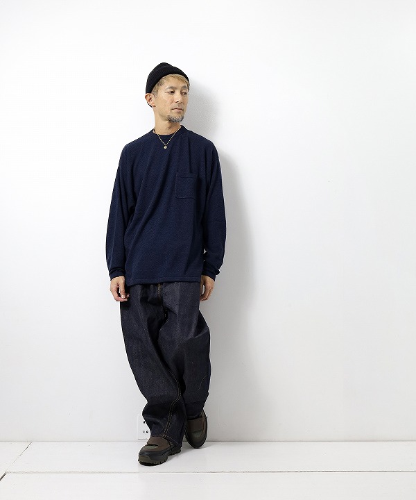 サンモント/SANMONT     シルクニット長袖クルーネック