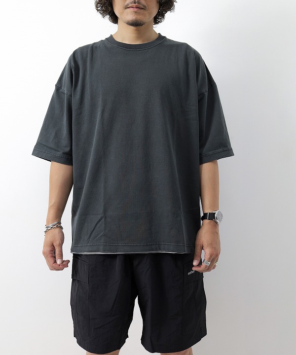 レスバイシェルテック/Less by SHELTECH     Pigment Wide Tee