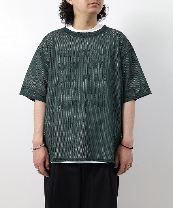 サウス２ ウエスト８/South2 West8　S/S Crew Neck Shirt - Knit Mesh（全３色）