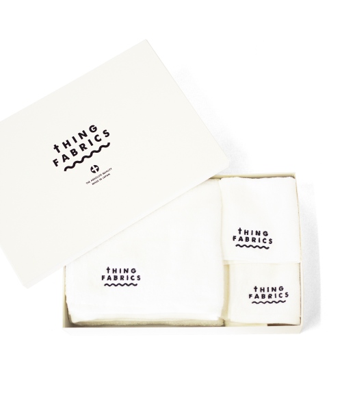 tHING FABRICS/シングファブリックス　TIP TOP 365 towel Gift box - White