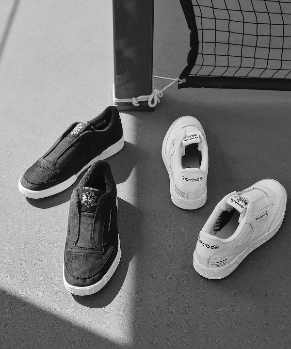ホワイトマウンテニアリング × リーボック/White Mountaineering × Reebok　 CLUB C 85 VINTAGE SLIP-ON（全2色）
