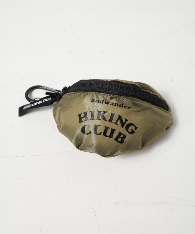 アンドワンダー/and wander　hiking club sil mini pouch