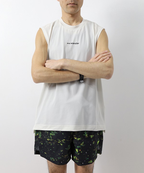 アンドワンダー/and wander    Dry Mesh Tank Top（全2色）