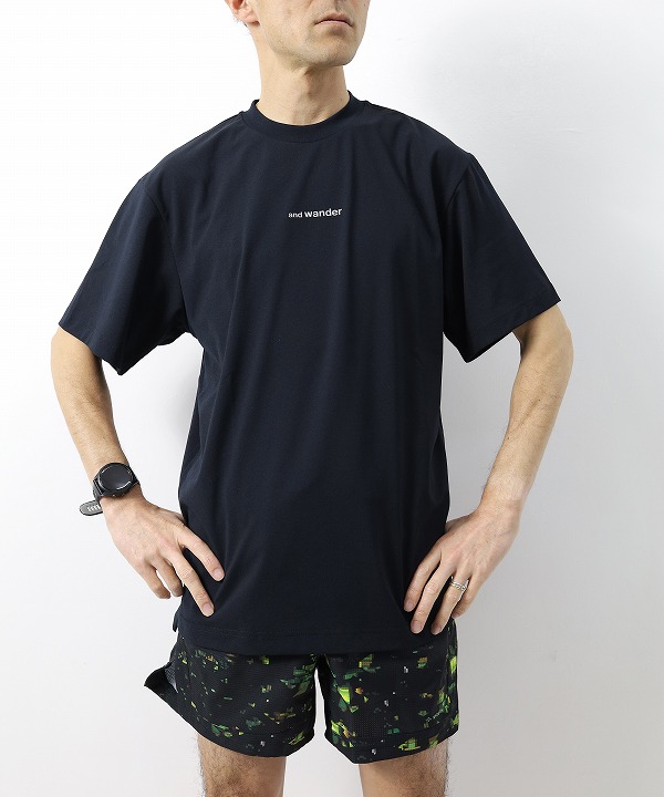 アンドワンダー/and wander     Dry Mesh T（全２色）