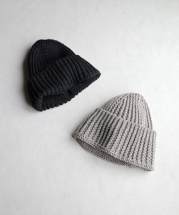 マチュアーハ/mature ha.　knit cap linen silk（全2色）