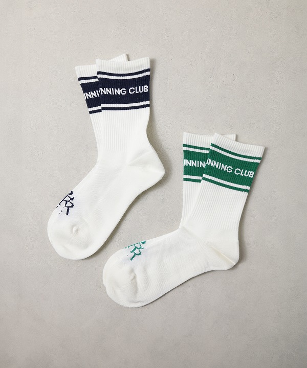 プログレスランニングクラブ/Progress Running Club   Wide Line Running Socks（全２色）