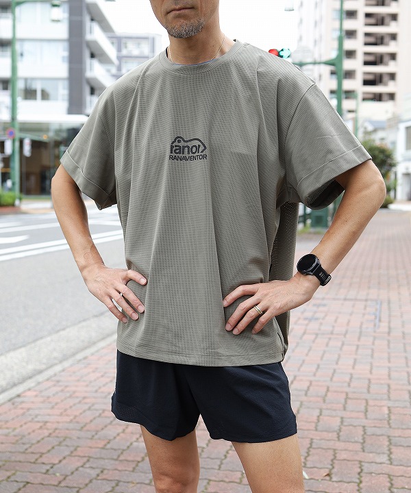 ラナー/ranor   MESH GATHERING T（全2色）