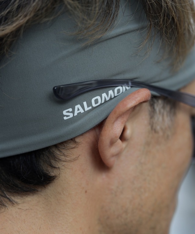 サロモン/salomon　RUN TECH HEADBAND U CASTOR GRAY