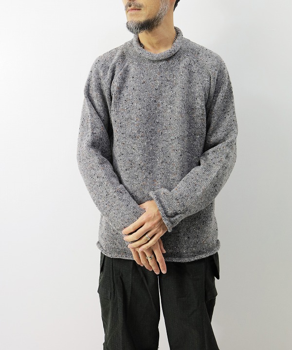 ソリア/soglia   LERWICK Neps Rollneck sweater（全3色）