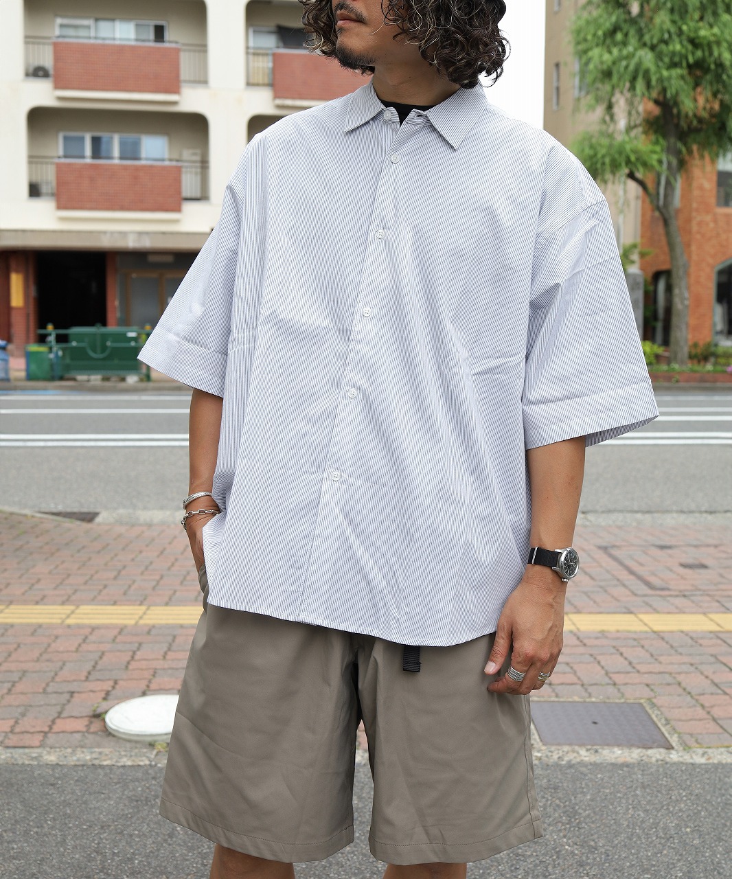 メルタム/meltum    STRIPE TECH SHIRTS S/S