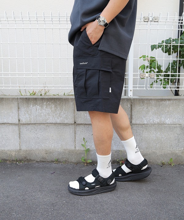 メルタム/meltum      NYLON CARGO SHORTS（全2色）