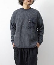 アンドワンダー/and wander     PE Waffle LS T