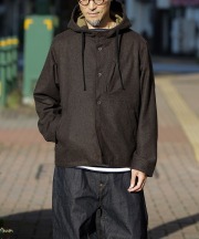 ブレナ/BRENA     Hood Coach Jacket - 1/14 MIDDLE FLANNEL