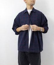 ダンリバー/DANRIVER　  WORN OUT W-POCKET BOX SHIRT（全2色）