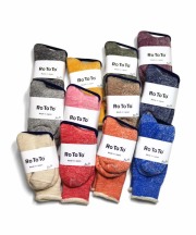 ROTOTO/ロトト　DOUBLE FACE CREW SOCKS 【MAPSの定番】