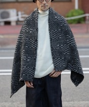エンジニアド ガーメンツ/Engineered Garments　Button Shawl - Pattern Block Jacquard
