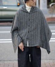 エンジニアド ガーメンツ/Engineered Garments　Button Shawl - Wool Striped HB