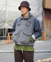 エンジニアド ガーメンツ/Engineered Garments  Field Vest - Wool Glen Plaid　【価格はお問い合わせください】