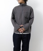 エンジニアド ガーメンツ/Engineered Garments    Zip Mock Neck - 12oz Cotton Fleece