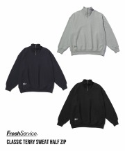 フレッシュサービス/FreshService　 CLASSIC TERRY HALF ZIP（全3色）
