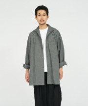 フレッシュサービス/FreshService   AIR POPLIN OPEN COLLAR SHIRT（全2色）