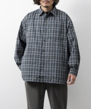 フレッシュサービス/FreshService　MADRAS DRY TECH REGULAR COLLAR SHIRT