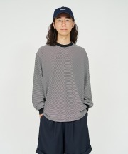 フレッシュサービス/FreshService　 MICRO BORDER L/S TEE（全2色）