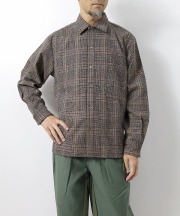 マニュアルアルファベット/Manual Alphabet　COTTON TWEED PATCH CHECK SHIRTS（全2色）