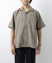 マニュアルアルファベット/Manual Alphabet   DRY POPLIN S/S OPEN COLLAR SHIRTS（全2色）