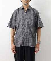 マニュアルアルファベット/Manual Alphabet   TAMA-BISHI  S/S OPEN COLLAR SHIRTS（全2色）