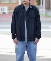 マニュアルアルファベット/Manual Alphabet 　WOOL LOOSE FIT R/C SHT（全2色）