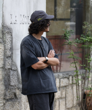 ムージムージ/MOOJIMOOJI     OVERSIZED CROP T-SHIRT / AGED（全4色）