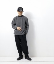 ムヤ/MUYA   Wool pilecrew neck T-shirts（全2色）
