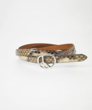 ニードルズ/Needles　Peace Buckle Narrow Belt -  Python