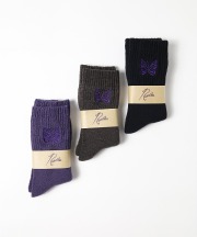 ニードルズ/Needles    Rib Socks - Shetland Wool（全3色）