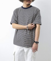 ニードルズ/Needles　S/S Crew Neck T - Cotton Stripe Jersey（全2色）