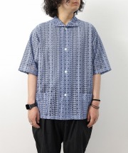 ニードルズ/Needles　S/S Widespread Collar Shirt-Ras Lace