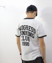 プログレスランニングクラブ/Progress Running Club 　QUADRUPLE Ringer T（全２色）