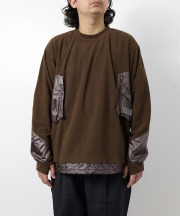 ポリクアント/Poliquant    THE DEFORMED L/S MICROFLEECE PULLOVER WITH UTILITY POCKETS（全２色）